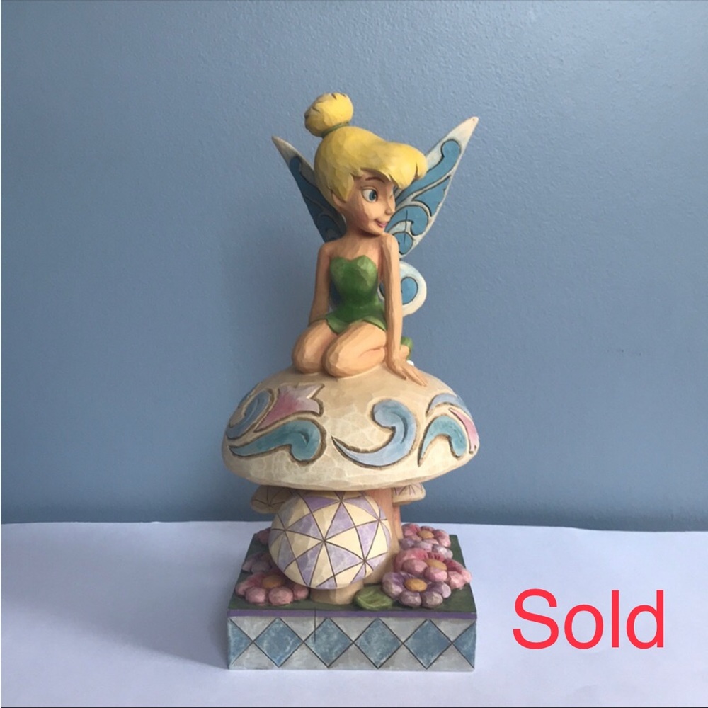 Disney Jim Shore Tinkerbell "A little pixie dust to make your garden grow"